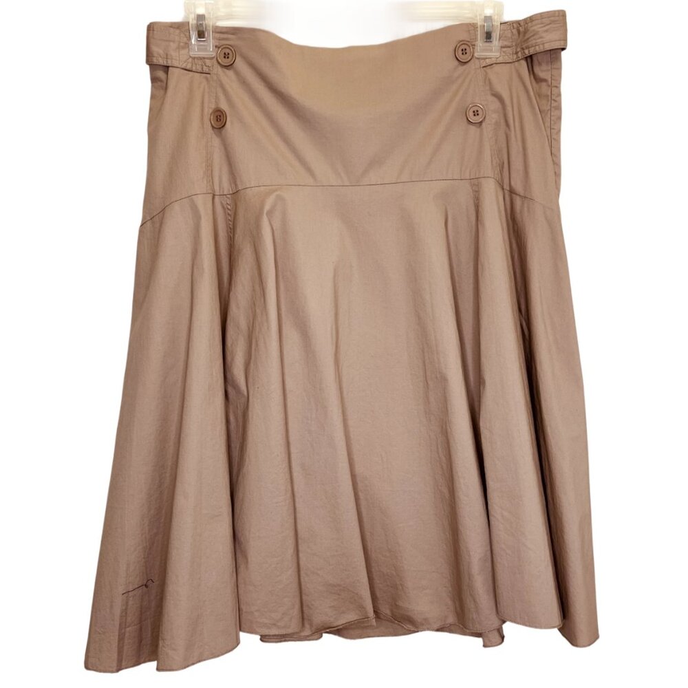 Women Tan A line Skirt Size1X